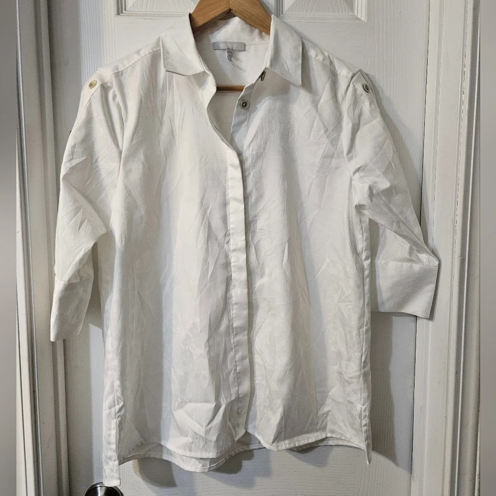 HINSON WU Eleanor 3/4 Sleeve Printed Shirt - Picture 4 of 11